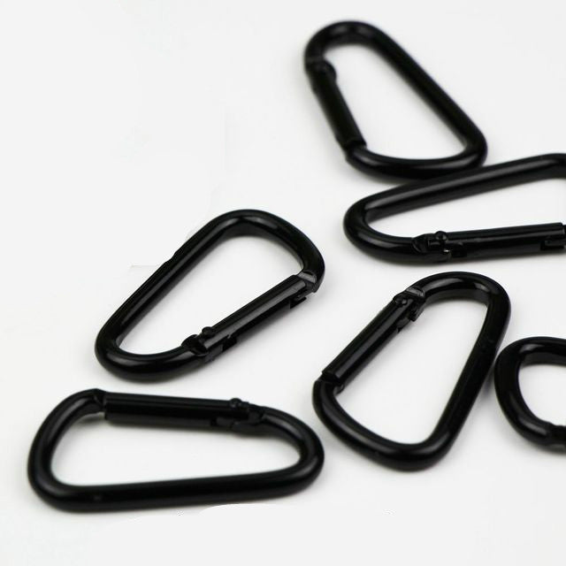 10 PCS D-shaped Aluminum Carabiner Outdoor Hanging Buckle Water Bottle Buckle