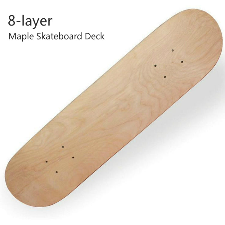 Four-wheeled Skateboard 8-layer Maple Double Raised Skateboard Surface Roughcast Board