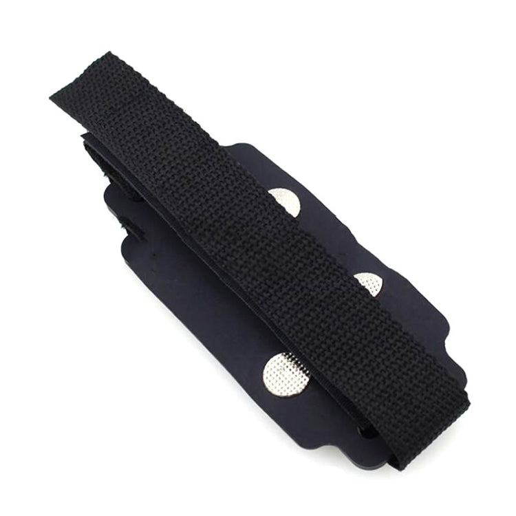 1 Pair Lace-up 5 Teeth Silicone Ice Claw Outdoor Non-slip Shoes Covers for Ice Snow Ground