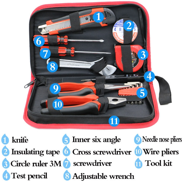 18 in 1 Oxford Bag Household Hand Tool Hardware Set