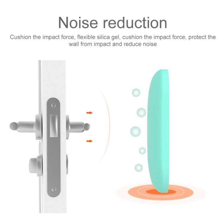 4 PCS MUDDU Silicone Protective Pad Collision-Proof Wall Stickers