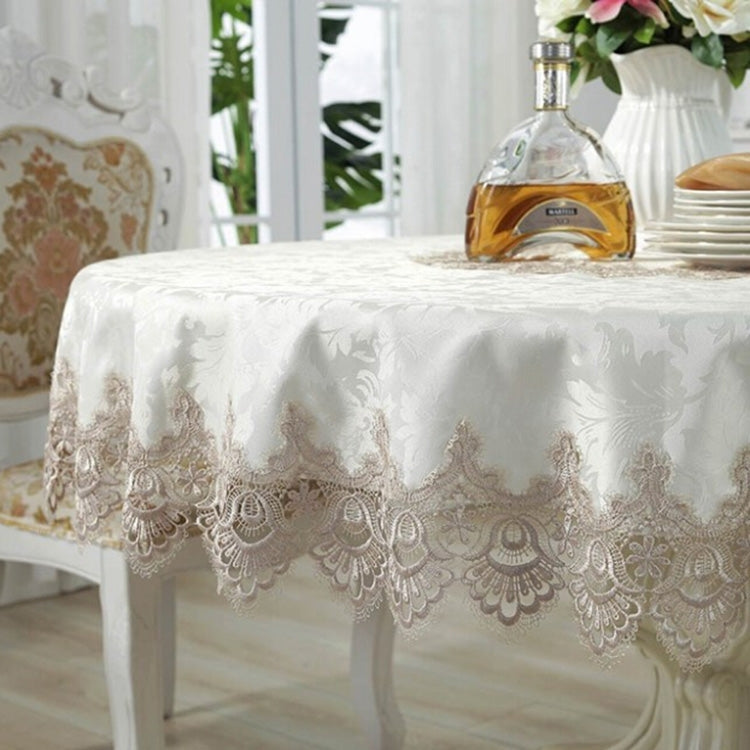 Classical Tablecloth Table Decor Jacquard Lace Elegant Table Cloth