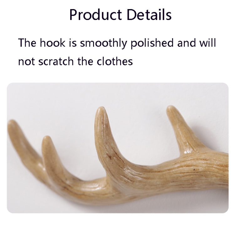 Resin Antler Wall Decoration Wall Hanger Home Living Room Entrance Wall Coat Hook
