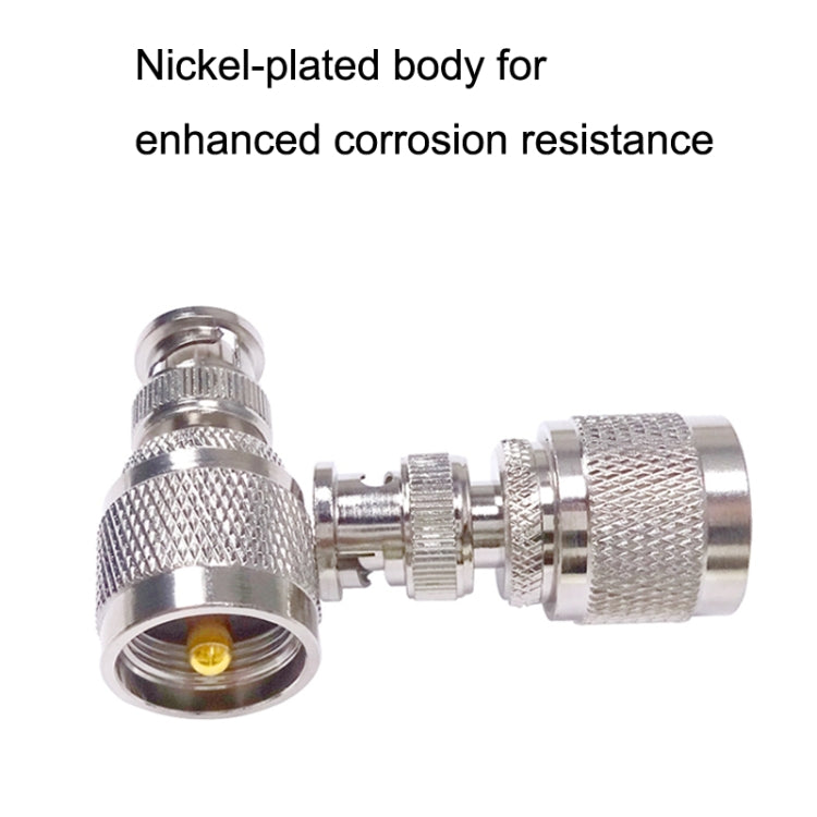 PL259 BNC Male To UHF Male Straight RF Coax Adapter Convertor