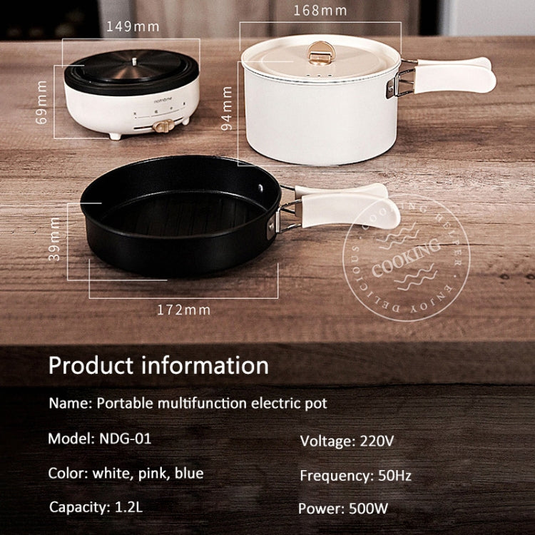 Nathome NDG01 Traveling Multi-purpose Split Folding Frying Pan Household Electric Cooker, Chinese Plug
