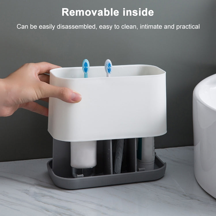 Removable Toothbrush Toothpaste Storage Toilet Set Shelf
