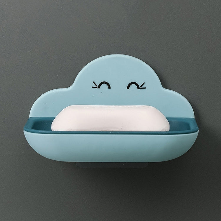 Cloud Soap Box Toilet Creative Wall-mounted Bathroom Toilet Free Punch Double-layer Drain Rack