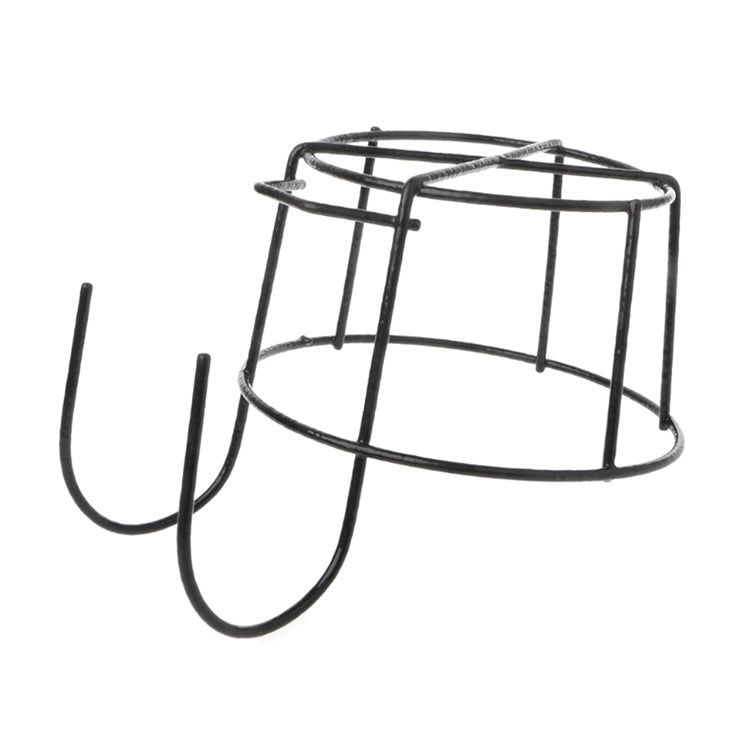 Balcony Fence Round Metal Flower Stand Wrought Iron Wall-mounted Flower Pot Stand