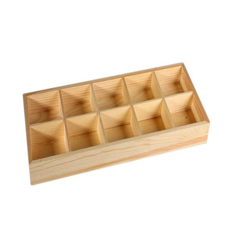 Succulent Wooden Storage Box Landscape Garden Decoration
