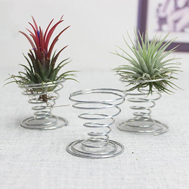 2 PCS Air Aluminum Wire Pineapple Rooting Holder Spring Base