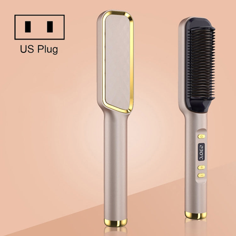 ZF-888 60W Dual-Purpose Splint Electric Curling Comb For Straight Hair And Curly Hair