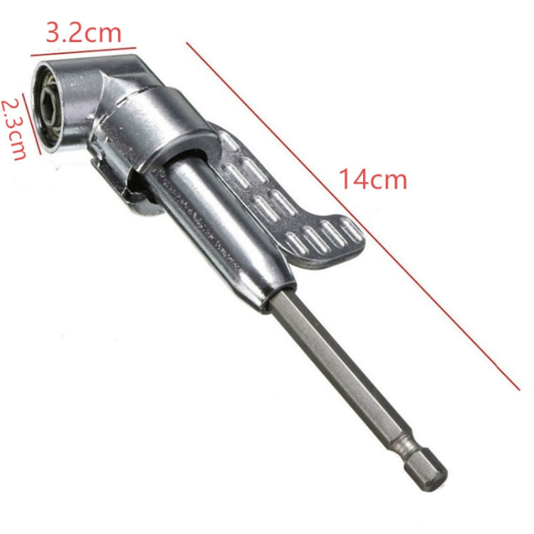 105 Degree Long Handle Right Angle Corner Drill Holds Screwdriver Bit