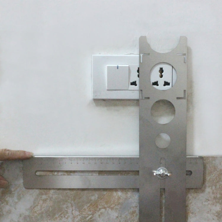 Tile Universal Hole Positioner Multifunctional Marble Perforation Measurement Adjustable Wall Floor Tile Measuring Device
