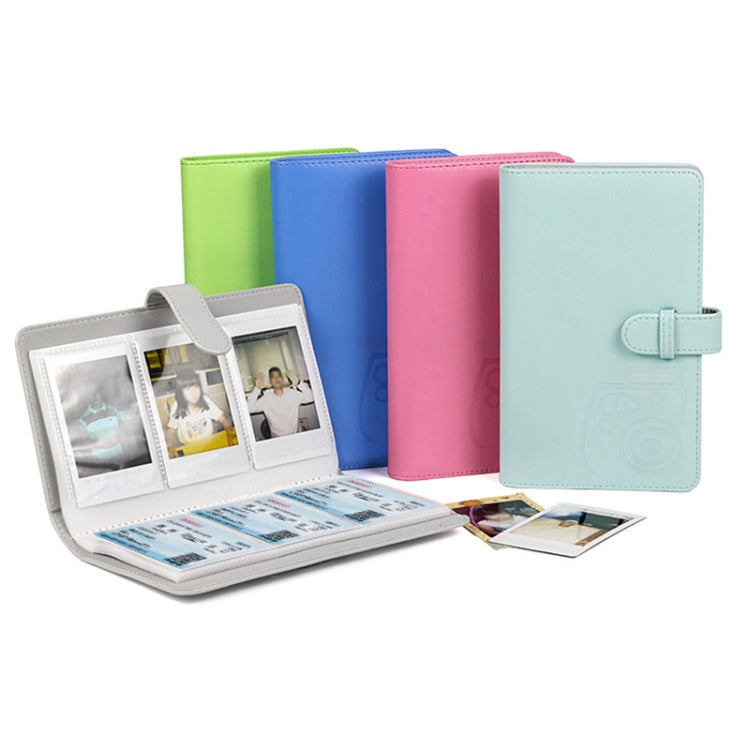 96 Photos Album PU Leather Storage Clip Card Holder Books