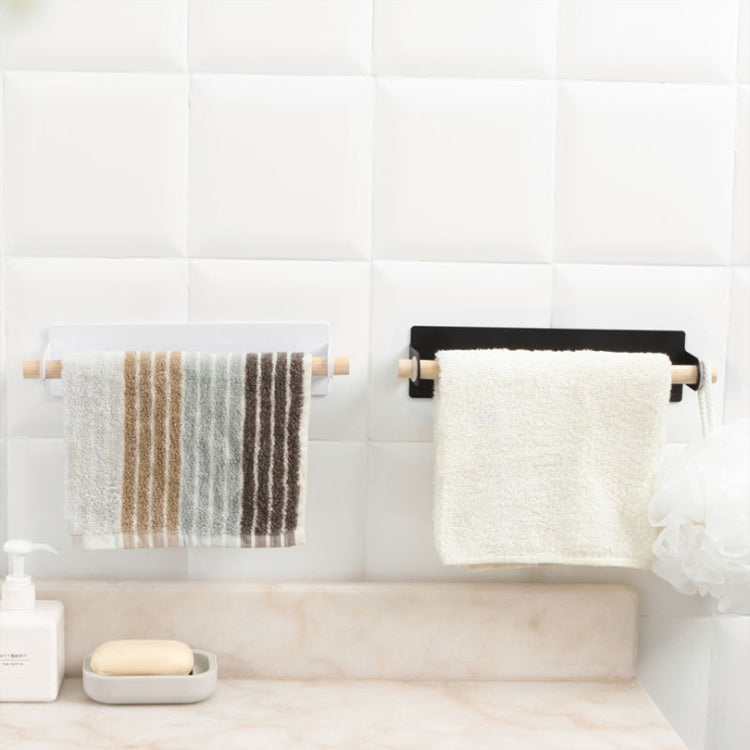 Non-perforated Kitchen Paper Holder Rag Roll Paper Storage Rack Toilet Bathroom Towel Rack