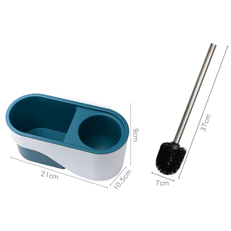 Toilet Brush Long Handle Free Punching Wall-mounted Household Toilet Cleaning Brush