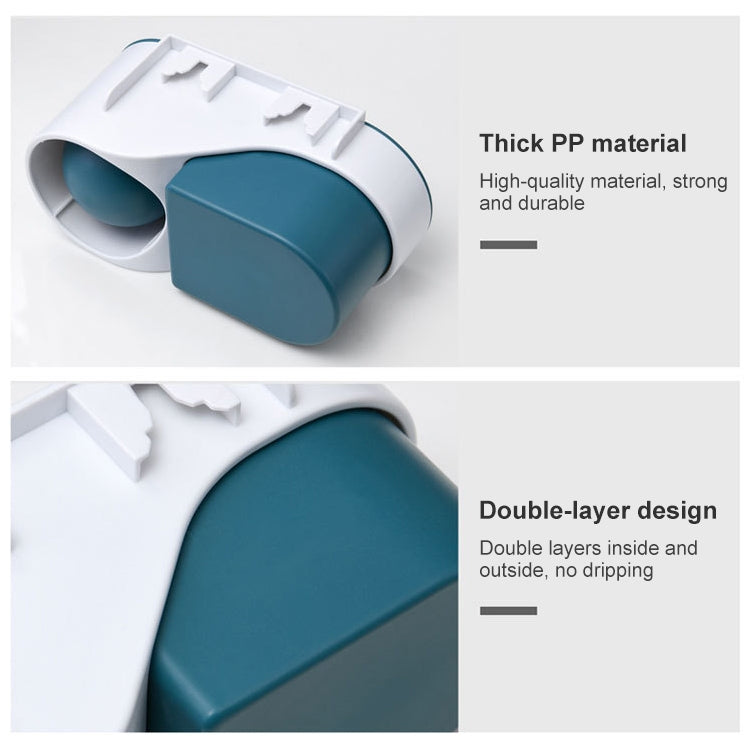 Toilet Brush Long Handle Free Punching Wall-mounted Household Toilet Cleaning Brush