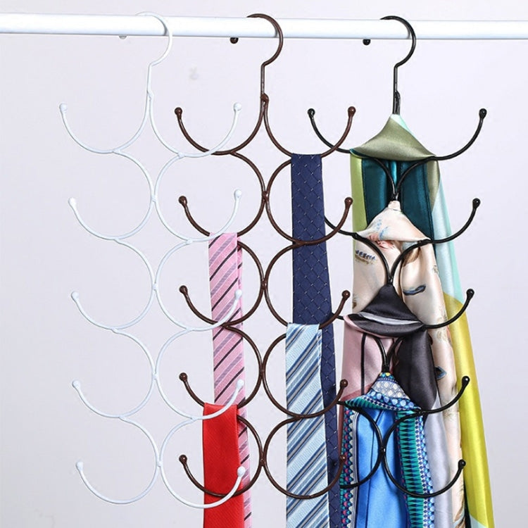 Multi-Circle Hook Hanging Hanging Scarf Belt Scarf Tie Hanger Rack
