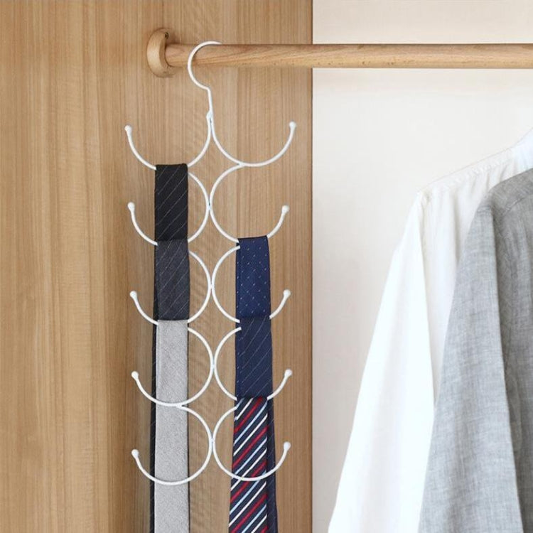 Multi-Circle Hook Hanging Hanging Scarf Belt Scarf Tie Hanger Rack
