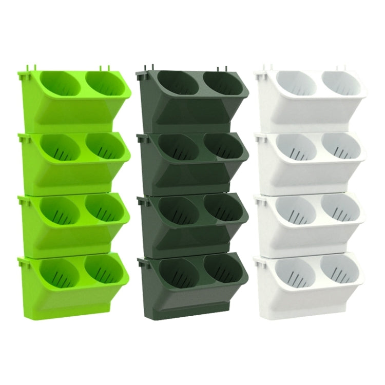 Interior Decoration Plant Wall Flower Pot Living Room Balcony Vertical Green Planting Box Stereo Combination Wall Hanging Pot, Size: 24x14x57 cm