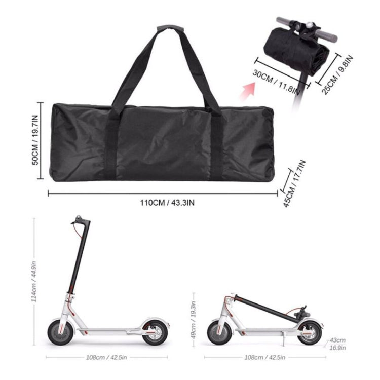 For Xiaomi M365 Electric Scooter Foldable Skateboard Zipper Waterproof Storage Bag