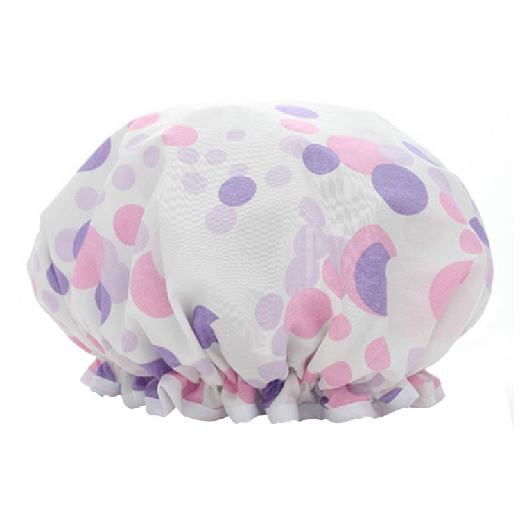 Thick Waterproof Bath Hat Double Layer Shower Hair Cover Women Supplies Shower Caps, Size:28cm