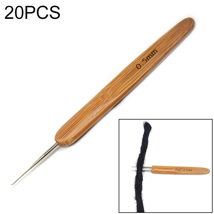 20 PCS Dirty Braid Braid Single Hook Double Hook Wig Knitting Tool Crochet