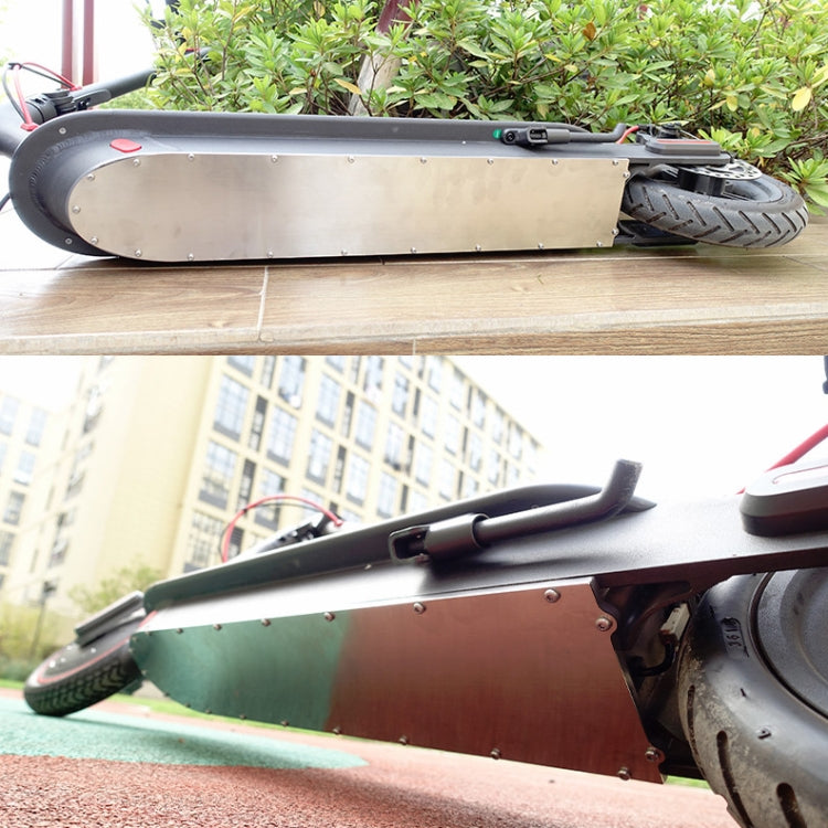 Sainless Steel Bottom Cover Waterproof Scooter Chassis Protection Accessories, Random Color Delivery