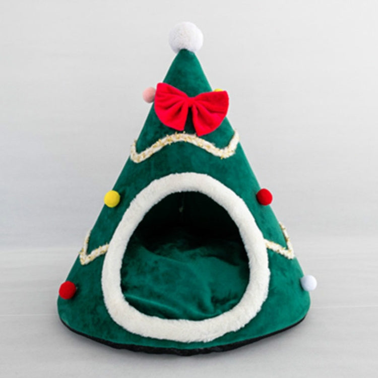 Three-dimensional Sponge Christmas Hat Shaped Pet Bed Nest Warmth Supplies