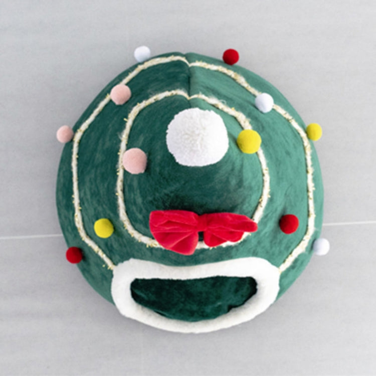 Three-dimensional Sponge Christmas Hat Shaped Pet Bed Nest Warmth Supplies