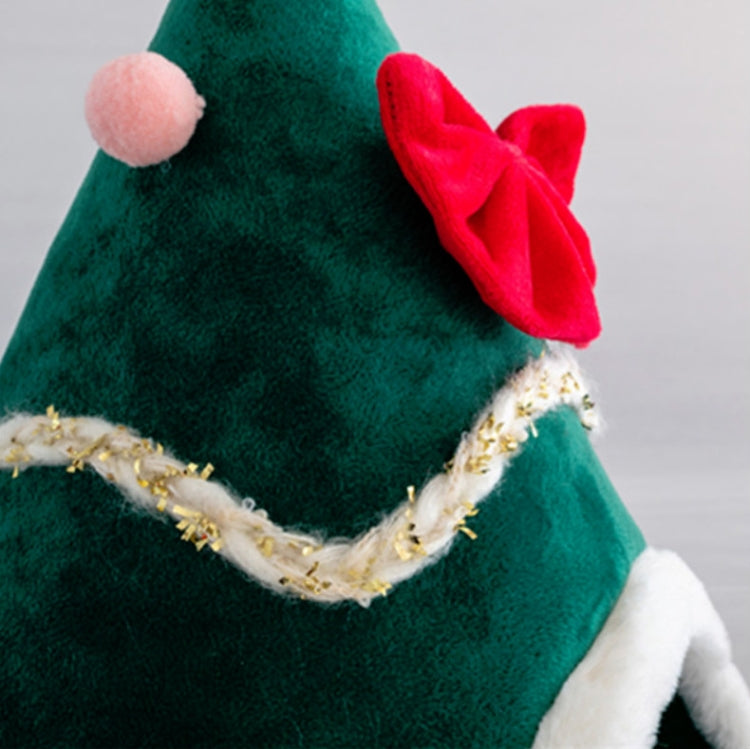 Three-dimensional Sponge Christmas Hat Shaped Pet Bed Nest Warmth Supplies