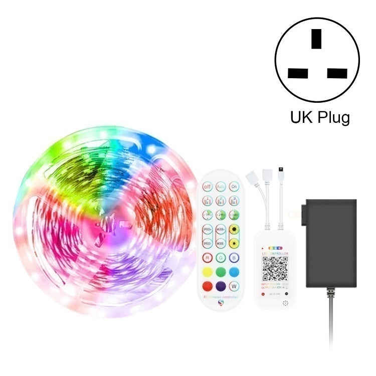 Bluetooth Suit Smart Music Sound Control Light Strip Waterproof 5050 RGB Colorful Atmosphere LED Light Strip With 24-Keys Remote Control