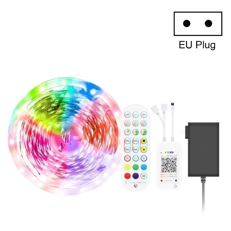 Bluetooth Suit Smart Music Sound Control Light Strip Waterproof 5050 RGB Colorful Atmosphere LED Light Strip With 24-Keys Remote Control