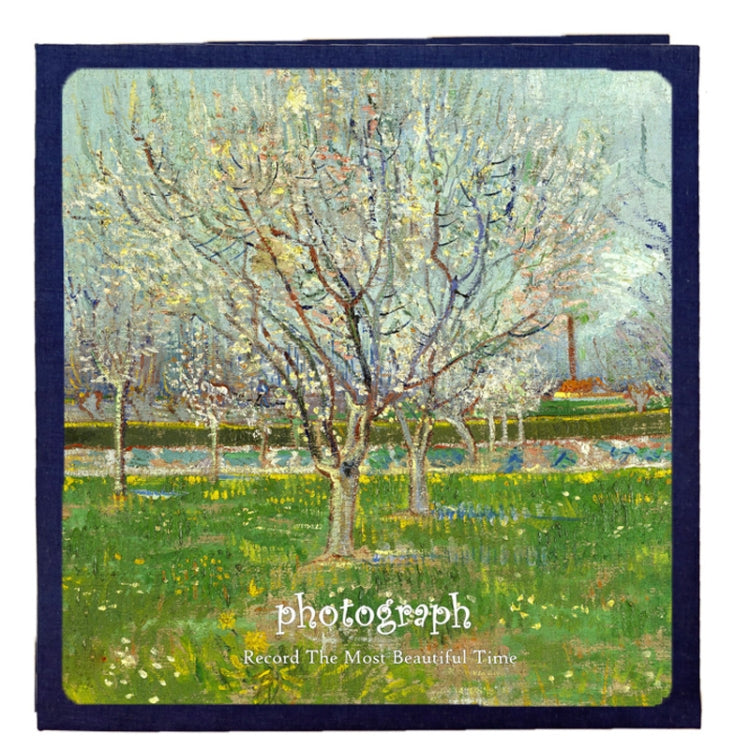 Retro Art DIY Handmade Photo Album Self-Adhesive Film Album, Style：