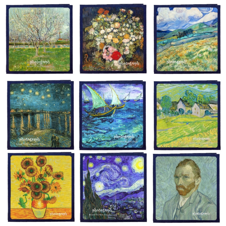 Retro Art DIY Handmade Photo Album Self-Adhesive Film Album, Style：