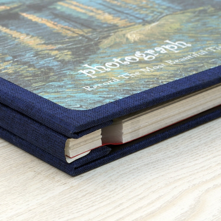 Retro Art DIY Handmade Photo Album Self-Adhesive Film Album, Style：