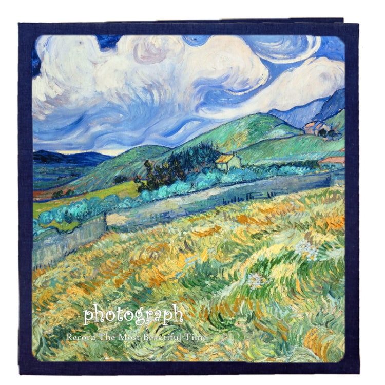 Retro Art DIY Handmade Photo Album Self-Adhesive Film Album, Style：