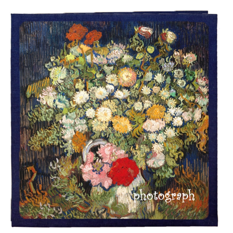 Retro Art DIY Handmade Photo Album Self-Adhesive Film Album, Style：