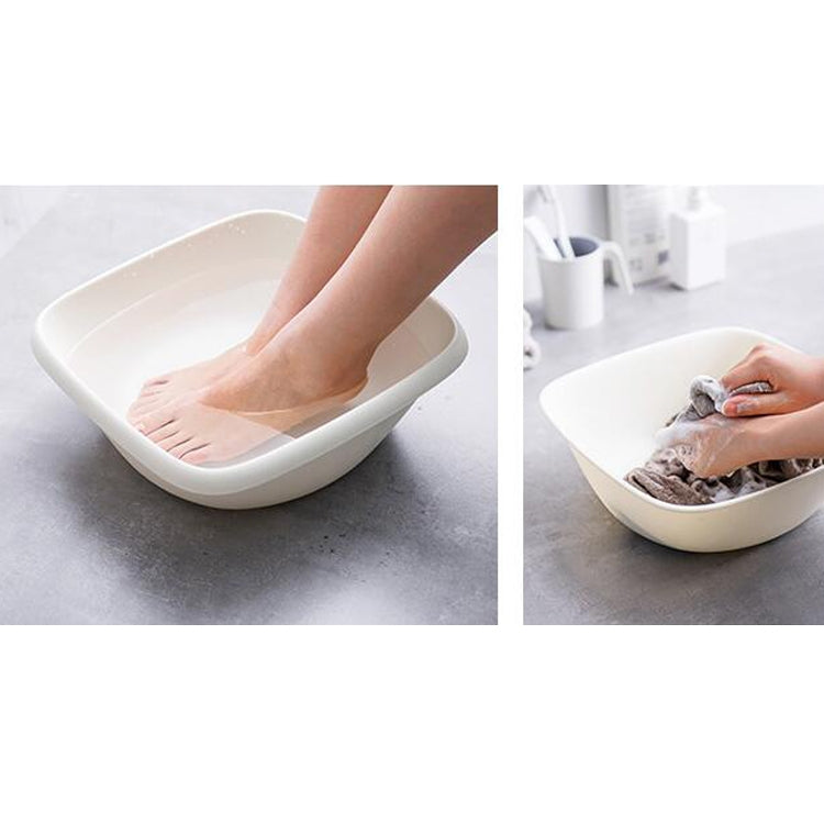 Small Home Dormitory Cute Square Laundry Washing Vegetable Wash Basin，28.28x28.28x10cm