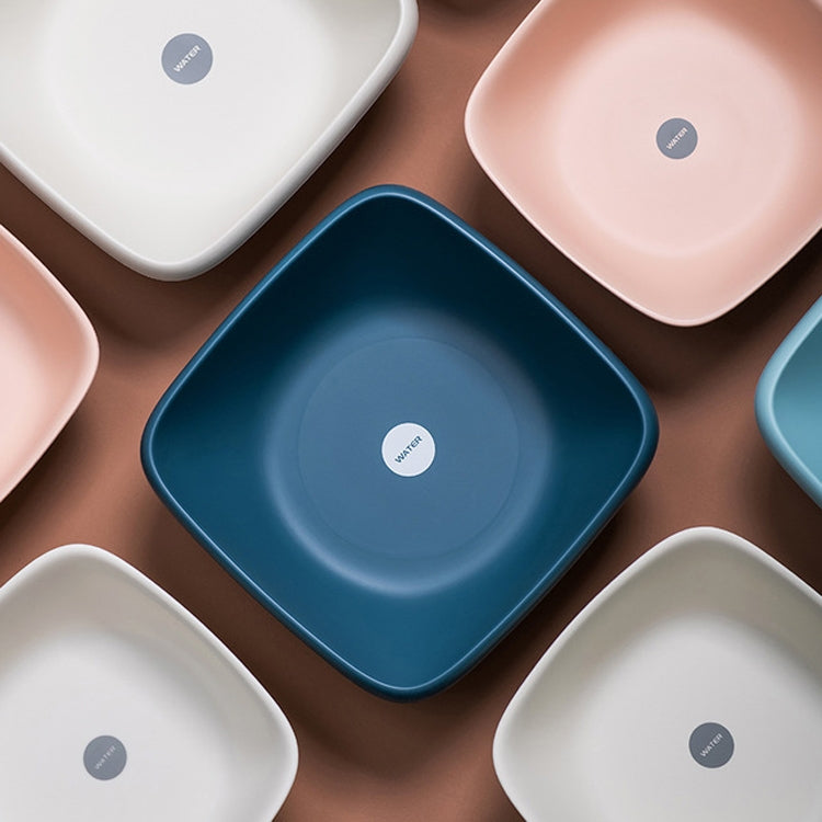 Small Home Dormitory Cute Square Laundry Washing Vegetable Wash Basin，28.28x28.28x10cm