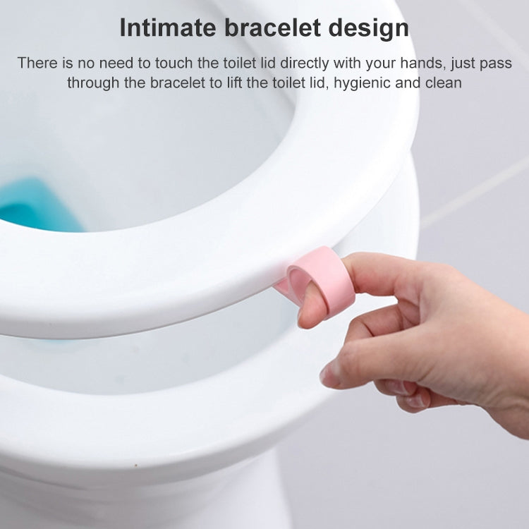 10 PCS Creative Anti-dirty Ring Toilet Lid Lift Toilet Accessories