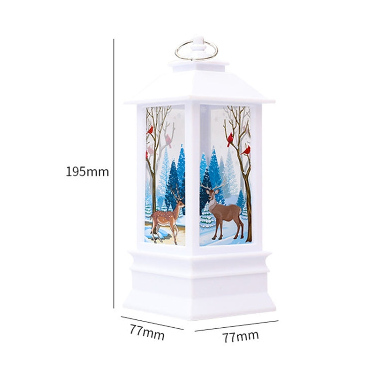 Christmas Flame Lantern Christmas Decoration LED Luminous Ornament Candlestick Lamp