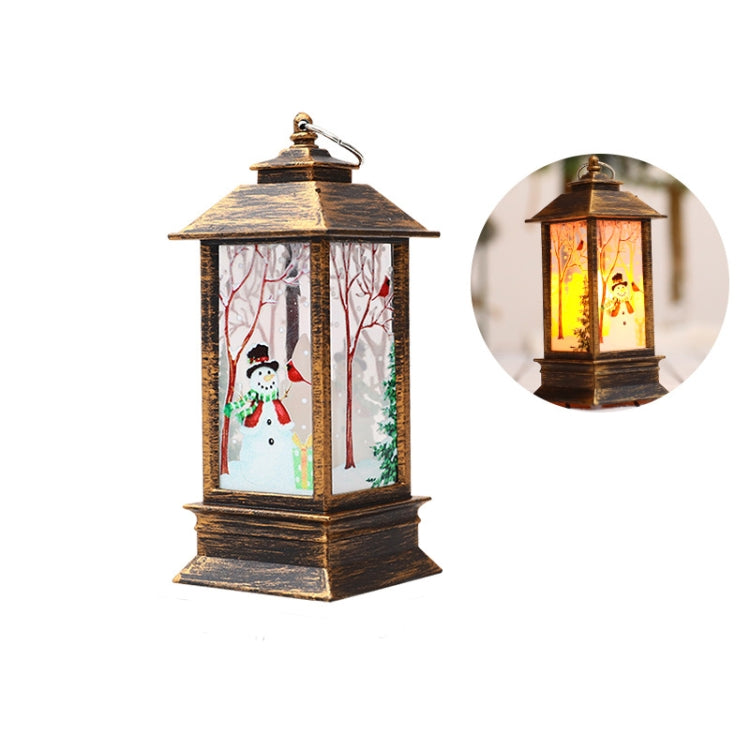 Christmas Flame Lantern Christmas Decoration LED Luminous Ornament Candlestick Lamp