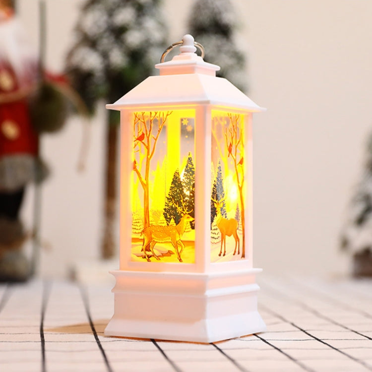 Christmas Flame Lantern Christmas Decoration LED Luminous Ornament Candlestick Lamp