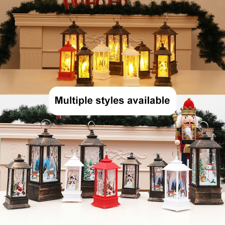 Christmas Flame Lantern Christmas Decoration LED Luminous Ornament Candlestick Lamp