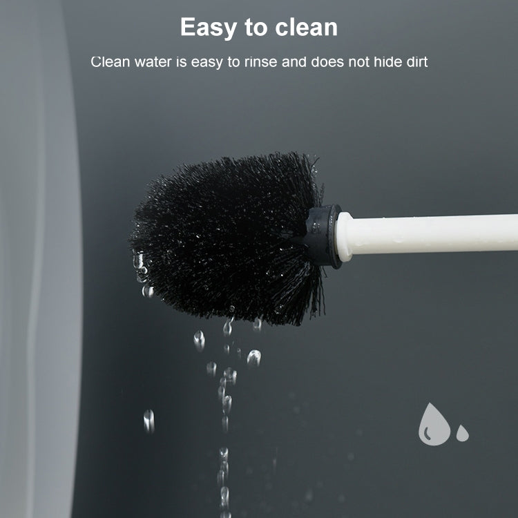 Wall-mounted Toilet Brush Simple No-punching Bathroom Cleaning Brush