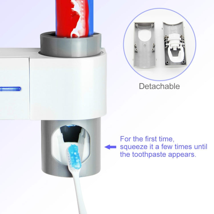 Punch-free Toilet Wall-mounted Ultraviolet Electric Disinfection Toothbrush Holder