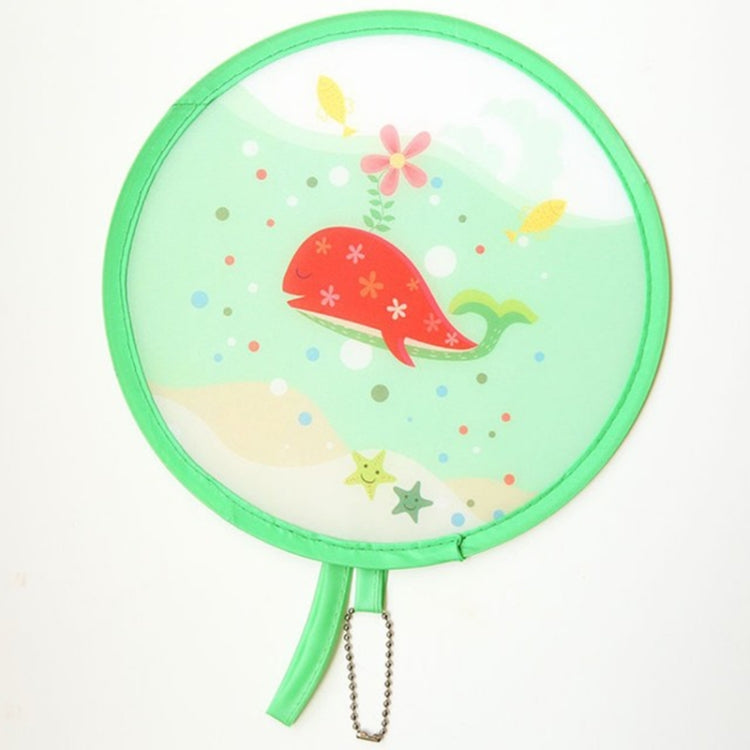 Summer Folding Fan Children Portable Mini Cartoon Round Hand Fan