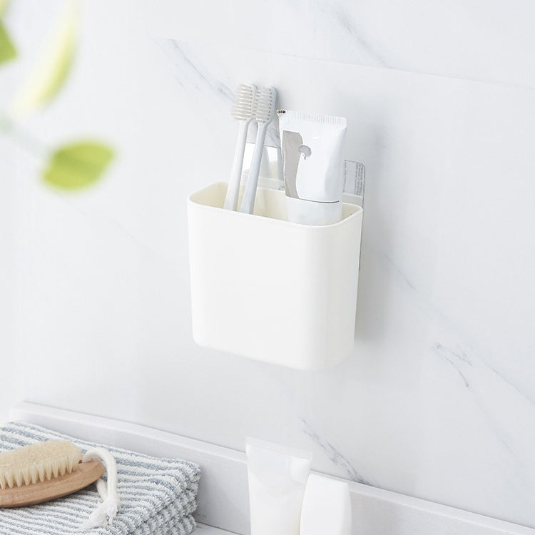 Bathroom Rack Wall-mounted Suction Cup Free Punch Storage Box Washstand Toothbrush Toothpaste Rack