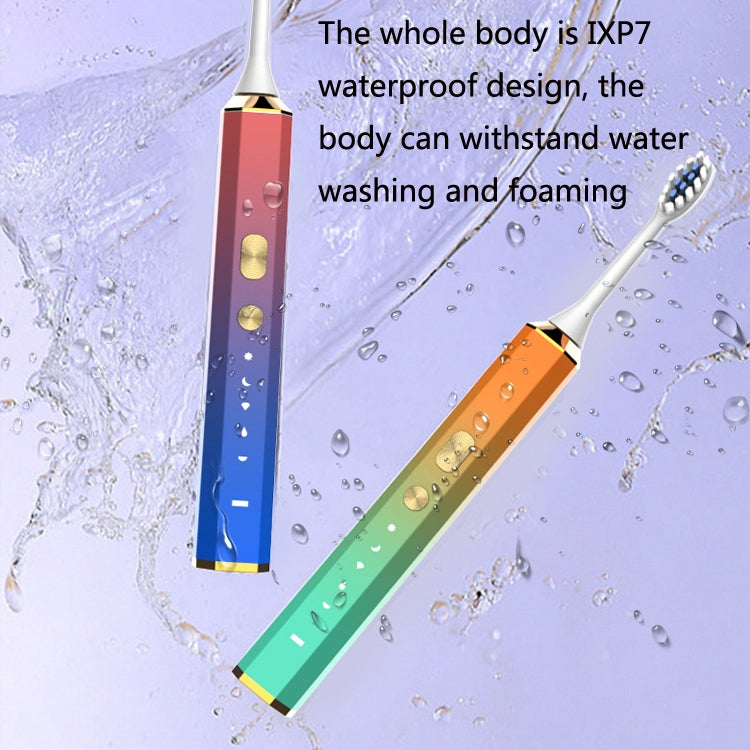 V6 Adult Magnetic Levitation Sonic Household Smart Electric Toothbrush Couple Soft Toothbrush, Style: